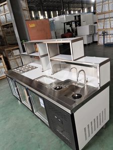 Mostrador de Té con Leche Refrigerado de Alta Calidad, Diseño Personalizado de Barra de Té de Burbujas - Product Image 4