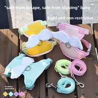 Harnais pour chien en maille respirante vert clair, réglable, avec boucle à dégagement rapide, rembourrage doux, pour chiens de petite et moyenne taille