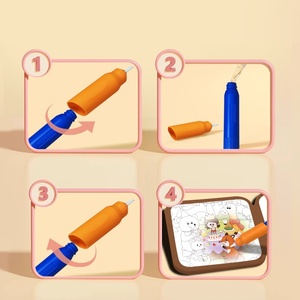 <span class=keywords><strong>Libro</strong></span> de Colorear Personalizado para Niños con Cuatro Temas, Tapa Dura, Aprendizaje Temprano, <span class=keywords><strong>Libro</strong></span> de Dibujo y Pintura con Agua para Niños - Product Image 3