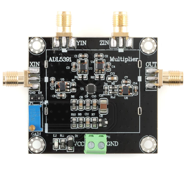 Original ADL5391 Analog Multiplier Module with Ultra-fast Symmetry, Adjustable Gain, 2GHz RF Modulation and Mixing