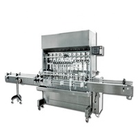 Machine de remplissage automatique de liquides à pistons multi-têtes |   Contrôle servo, haute précision pour les liquides visqueux et non visqueux