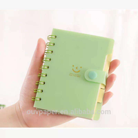 Vente en gros de classeurs à spirales en PVC transparent A5 A6, rechargeables, feuilles mobiles, agenda scolaire, planificateur