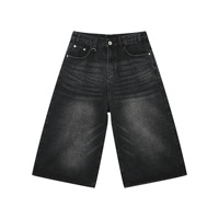 Short en jean pour hommes à la mode été rétro en détresse trois-quarts taille droite respirant coloré lavé Style décontracté pantalon