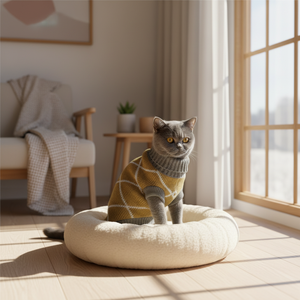 Suéteres para Perros y Gatos al por Mayor, Transpirables, Elásticos, Cómodos, con Estampado Personalizado, <span class=keywords><strong>de</strong></span> Alta Calidad, Tejidos <span class=keywords><strong>de</strong></span> Lujo, 100% Acrílico, para Festividades - Product Image 4