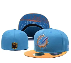 좋은 품질 사용자 정의 자수 남여 공용 일반 NFLL 로고 면 야구 모자 3D 자수 조정 가능한 6 패널 OEM 스포츠 모자