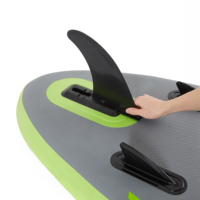 Planche à pagaie gonflable OEM en PVC écologique, système à 3 ailerons, pour les sports nautiques en haute mer et les excursions côtières