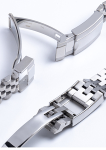 Dây đeo bằng thép không gỉ 904L Jubilee có khóa gấp Oysterclasp dành cho Rolex Oyster Perpetual Dayjust 41mm /36mm - Product Image 3