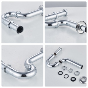 <span class=keywords><strong>Sifone</strong></span> a bottiglia G1-1/4 anti-odore regolabile per <span class=keywords><strong>lavabo</strong></span>, tubo di scarico per bagno hotel, raccordo di scarico a P per impianto idraulico - Product Image 4