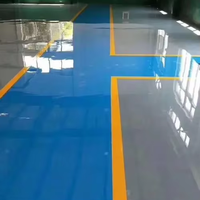 Revêtement de sol en époxy de couleur unie, durable et écologique, avec couleur personnalisée pour entrepôts et garages, antidérapant, qualité industrielle