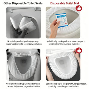 Coprisedili WC Monouso in Tessuto Non Tessuto Confezionati Singolarmente, Cuscini Igienici Monouso per WC per Campeggio <span class=keywords><strong>Esterno</strong></span> - Product Image 6