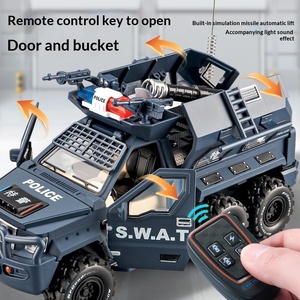 Modèle de char <span class=keywords><strong>Panzer</strong></span> de type Tiger en alliage et plastique, simulation 1:24, avec portes ouvrantes, son et lumière, télécommandé, militaire, tout-terrain, grand jouet - Product Image 3