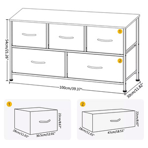 ตู้เก็บของโลหะ5ลิ้นชักพร้อมล้อ | ตู้เหล็กขนาดกะทัดรัดสำหรับบ้าน/สำนักงาน/คลังสินค้า - Product Image 6