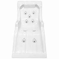 Lit de relaxation de luxe en acrylique pour piscine d'hydrothérapie avec 9 jets de massage réglables, fauteuil spa corps entier, résistant à la corrosion