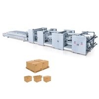 Macchina Automatica Integrata JK1416/1520/1625/1830 per Processi di Cucitura e Incollaggio di Scatole in Cartone Ondulato a 3-5 Strati per Alimenti