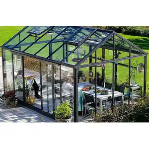 Serre 12X20 Buitenterras Aluminium Frame Vrijstaande Glazen Huis Serre Serre Serre Serre Serre Serre Sunroom