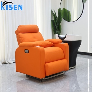 KISEN Fauteuil de lavage de cheveux électrique réglable et rotatif pour salon de beauté, avec fonction de soin thaïlandais, pour spa capillaire et lavabo intégré - Product Image 3