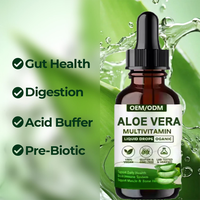 Huile d'extrait de plante d'aloe vera OEM en gouttes, produits à boire, brûleur de graisse à base de plantes Aloe Emodin, complément amincissant, liquide d'aloe vera Halal