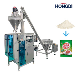 Machine d'emballage de poudre entièrement automatique à trois soudures latérales, accompagnée d'un élévateur à vis pour l'emballage de la farine et de la poudre de lait. - Product Image 2