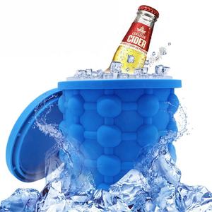 Hielera Portátil 2 en 1 de Silicona Grande, Fabricante de <span class=keywords><strong>Cubitos</strong></span> de Hielo de Silicona <span class=keywords><strong>con</strong></span> <span class=keywords><strong>Tapa</strong></span> - Product Image 1