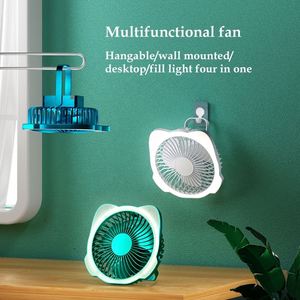 2024 New Arrival 5 Speed Wind Rechargeable Fill Min Handheld Cooling Portable Hand Fan With Night Light - Product Image 2