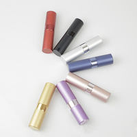 En gros 10ml Portable Or Noir Mat Aluminium Métal Twist up Décanter Recharge Rechargeable Parfum Atomiseur Pompe Vaporisateur