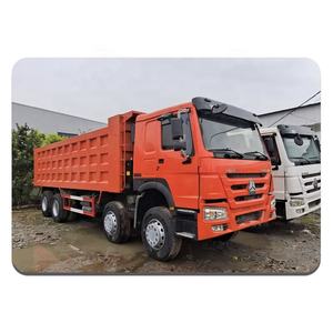 SAIL Howo 371 8x4 Camión volquete de engranajes manuales <span class=keywords><strong>Precio</strong></span> bajo Volquete Sinotruk usado con asientos de tela Combustible diésel Dirección izquierda - Product Image 1
