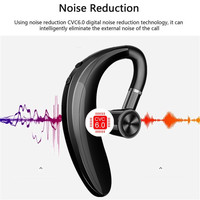 Écouteur Stéréo Bluetooth Simple Universel à Vente Chaude Sans Fil avec Micro Anti-Bruit et Contour d'Oreille Mains Libres