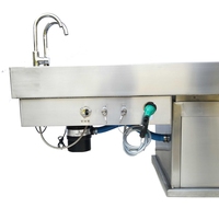 Table de dissection en acier inoxydable très vendue, table d'autopsie populaire pour morgue, table de dissection professionnelle pour laboratoire et salle d'autopsie