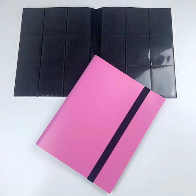 Rouge pêche 9 pochettes (20 pages intérieures, 360 emplacements pour cartes)