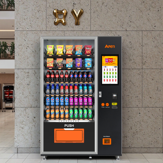 Afen Smart Automatic Snack Qr Code Self Service Vending Machines for Retail Items