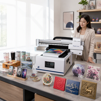 2 Mesin Printer UV XP600 I3200 RC-4060Plus A2 4060 UV Flatbed Inkjet UV DTF untuk Produk dan Tanda Kustom