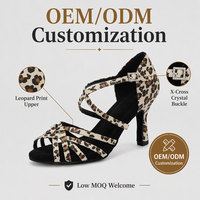 Chaussures de danse latine pour femmes, talons hauts, chaussures de danse de tango pour filles, sandales en cuir pour femmes, chaussures de salsa, chaussures de danse de salon