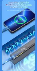 พาวเวอร์แบงค์พกพา 8000mAh พร้อม WiFi 6 2.4G 5.8G ช่องใส่ซิมการ์ด Type-C สำหรับใช้งานกลางแจ้ง รองรับ VoIP QoS WEP/WPA2-Enterprise/WPA3 Firewall - Product Image 3