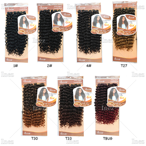 Paquetes de Cabello Sintético al por Mayor 6X, Extensiones de Cabello de Fibra Sintética para Crochet, Rizo <span class=keywords><strong>GOGO</strong></span> Individual - Product Image 6