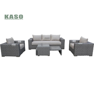 Juego de muebles de aluminio para jardín, muebles de mimbre de lujo para Patio, sofá de mimbre, conjunto de conversación - Product Image 5