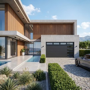 <span class=keywords><strong>Porte</strong></span> <span class=keywords><strong>sectionnelle</strong></span> grise <span class=keywords><strong>anthracite</strong></span> minimaliste <span class=keywords><strong>de</strong></span> luxe, <span class=keywords><strong>porte</strong></span> <span class=keywords><strong>de</strong></span> <span class=keywords><strong>garage</strong></span> automatique résidentielle avec design <span class=keywords><strong>de</strong></span> fenêtre en forme <span class=keywords><strong>de</strong></span> L - Product Image 6