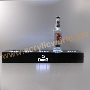 Black Led Acrylic Three Bottle for Eco-friendly Wine Display Rack with Custom Logo Wholesale - Product Image 6