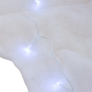 Manta de nieve <span class=keywords><strong>falsa</strong></span> de <span class=keywords><strong>Navidad</strong></span> de 25x64 pulgadas, rollo de manta de <span class=keywords><strong>chimenea</strong></span> de nieve Artificial de carámbano, manta de cubierta de nieve de carámbano - Product Image 4