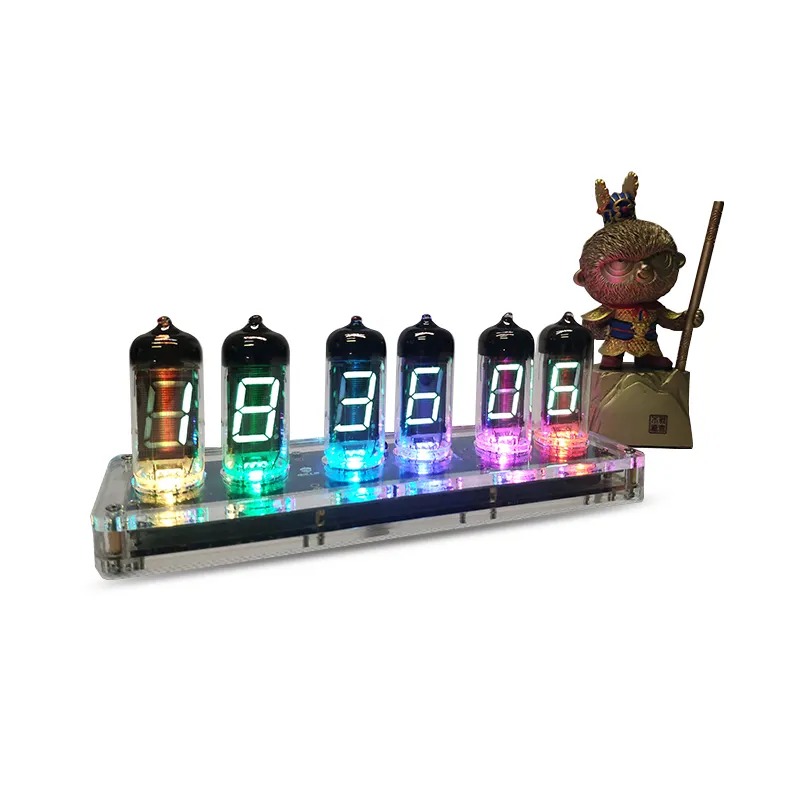 IV11 флуоресцентные трубчатые часы, светящаяся цифровая трубка, Nixie часы, флуоресцентные трубчатые часы