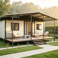 Maison modulaire préfabriquée extensible, maison-conteneur portable pour camp de travailleurs résidentiels, hôtel, projet de complexe hôtelier