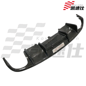 Difusor de Labio Trasero de Fibra de Carbono Estilo <span class=keywords><strong>K</strong></span> para Audi A4 B8 B8.5 S Line RS4, Tuning de Automóviles, Labio Trasero de Fibra de Carbono Real 3K con Luz - Product Image 2