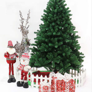 120/150/180/210cm mã hóa nhân tạo Cây giáng sinh trang trí Pre lit PVC Cây giáng sinh mini màu xanh lá cây Xmas cây - Product Image 2