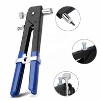Kit de rivetage manuel à rivets aveugles 6/86 pièces, pistolet à rivets robuste, écrous filetés, inserts filetés, rivets M3-M8, pistolet à clous, outils de réparation ménagers