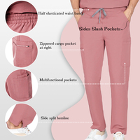 Klassieke V-Hals Dames Tandheelkundige Uniform Sets Voor Gepersonaliseerde Logo Sneldrogende Premium Kwaliteit Scrubs Uniformen Sets