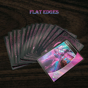 Cartes à collectionner holographiques personnalisées, service OEM, jeux de cartes personnalisés avec lamination brillante, bords plats et impression couleur intégrale - Product Image 4