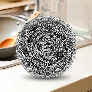 Bola de Felpa de Alambre de Acero Inoxidable de Gran Tamaño para Limpieza de Cocina, Duradera, Antioxidante, Paquete de 10 - Product Image 1