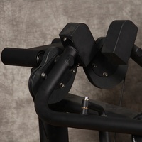 Appareil de musculation professionnel en acier pour presse à épaules assise, entraîneur abdominal réglable à sélection de charge par broche et machine d'extension dorsale