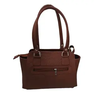 Cartera de Cuero Grabado Fana Micha con Cierre de Cremallera Corta, Estilo Vintage para Uso Diario de Mujer - Product Image 1