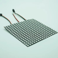 Panneau matriciel LED programmable RGB 16x16 5V SMD5050, module d'affichage P10, WS2812B, panneau LED intelligent adressable 256 pixels