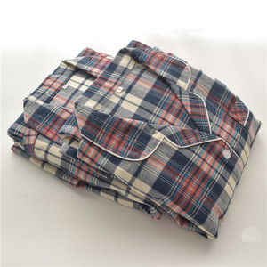 Nouveau automne hiver coton <span class=keywords><strong>velours</strong></span> décontracté Plaid col classique maison vêtements épaissi hommes <span class=keywords><strong>pyjama</strong></span> - Product Image 4